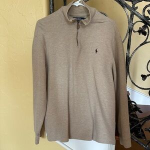 POLO Ralph Lauren ribbed cotton 1/4 zip pullover